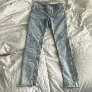 light blue stretchy slip on jeans from justice